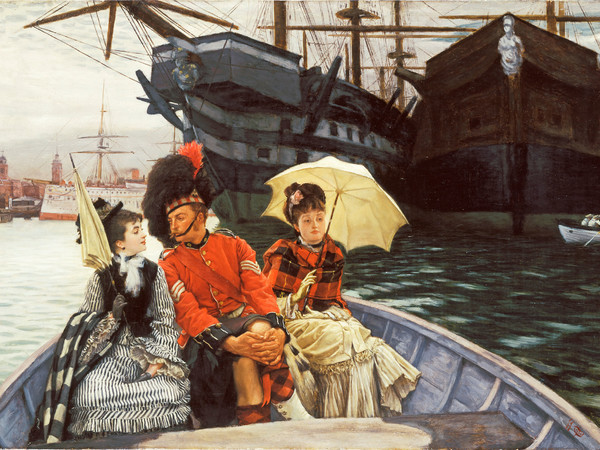 James Tissot, Portsmouth Dockyard, 1877 circa Oil paint on canvas. UK, Londra, Tate © Tate, London 2014
