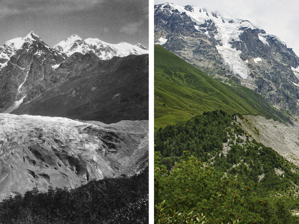 Sulle tracce dei ghiacciai, Alaska, Caucaso 1884-2011 | Mor von Dechy, 1884 - © Royal Geographical Society + Fabiano Ventura, 2011 - © Fabiano Ventura