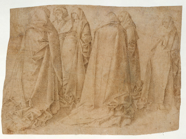 Gruppo di figure drappeggiate, attribuito ad Antonello da Messina, 1460 circa.