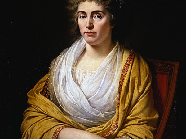 Recto: Francois-Xavier Fabre, Ritratto di Luisa di Stolberg, contessa d’Albany. Verso: sonetto alfieriano, olio su tela