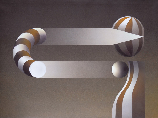 Julio Le Parc, Modulation 1038, 1991, acrilico su tela, cm.73x100