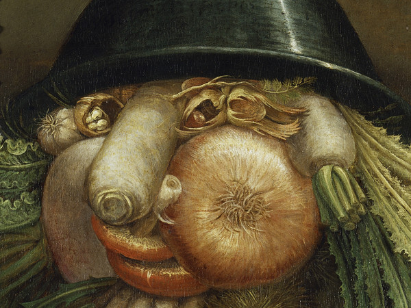 Giuseppe Arcimboldo, L’Ortolano (Priapo) / Ciotola di verdure, 1590-1593 circa, Olio su tavola, 24.2 x 35.8 cm Cremona, Museo Civico “Ala Ponzone”