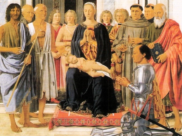 Piero della Francesca, Pala Montefeltro - Sacra Conversazione con Federico da Montefeltro da Urbino, Chiesa di S. Bernardino, Chiesa di San Bernardino