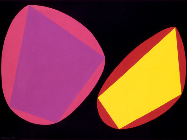 Angelo Bozzola, Rappresentazione concreta, 1954, tempera su carta, 32x47,2 cm. Fondazione Angelo Bozzola, Galliate