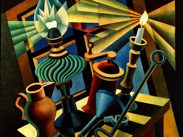 Fortunato Depero, Natura morta accesa (c. 1936) Olio su tela, cm. 99,3 x 73