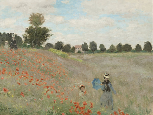 Claude Monet (1840 - 1926), Campo di papaveri, 1873, Olio su tela, 50 x 65 cm, Parigi, Collection Musée d'Orsay