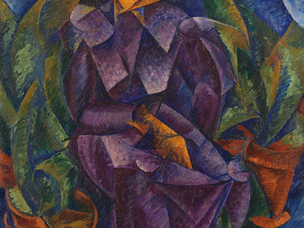 Umberto Boccioni, Costruzione spiralica, 1913, Olio su tela, 95 × 95 cm | Courtesy of Museo del Novecento, Milano