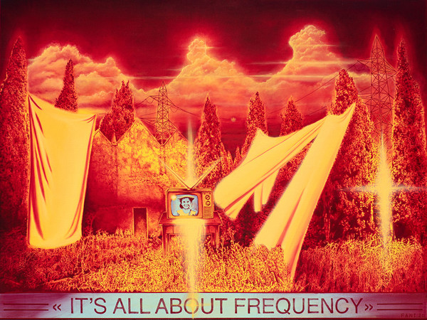 Fant Wenger, It’s all about Frequency, acrylic on canvas, 2020. Courtesy of Fant Wenger