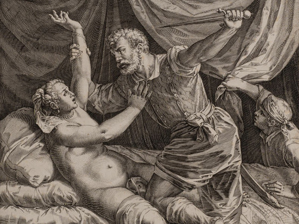 Cornelis Cort (da Tiziano), Tarquinio e Lucrezia. Bassano del Grappa, Museo Civico