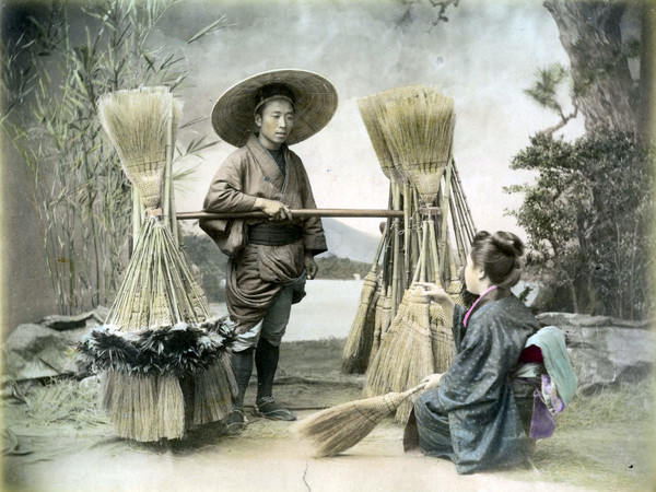 Anonimo, Venditore ambulante di scope, 1880-1890 ca.