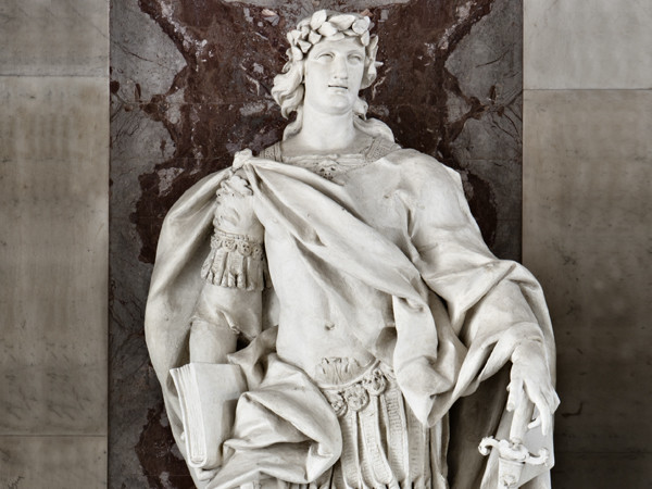 A. Violani, Merito, particolare, Caserta Palazzo Reale, Scalone d'Onore