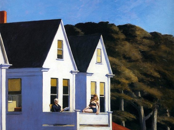 Edward Hopper, Second Story Sunlight, 1960, oil on canvas 40 x 50 in. Whithney Museum of American art, New York, USA