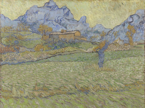 Vincent van Gogh, Campi di grano in un paesaggio montuoso, 1889, Olio su tela, Otterlo Museum