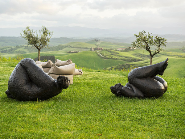 Sculture di Franco Mauro Franchi,  Castello di Castelfalfi