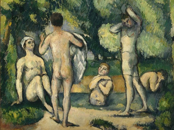 Paul Cézanne, Bagnanti, 1880 circa. Olio su tela, 34,6 x 38,1 cm. Detroit Institute of Arts, Bequest of Robert H. Tannahill
