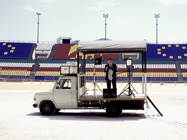 MASBEDO, Videomobile (Leoluca Orlando), 2019, video installazione, durata e dimensioni variabili