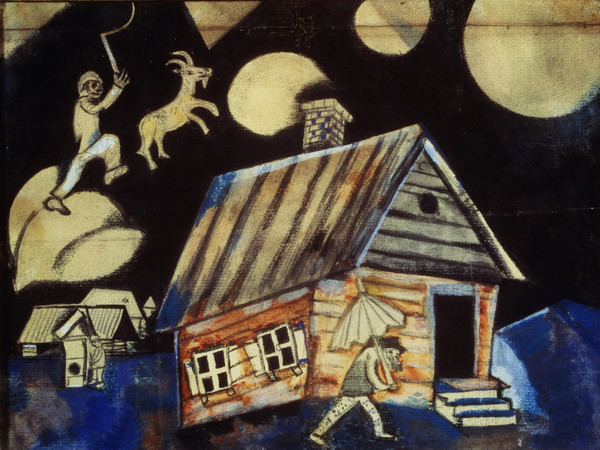 Marc Chagall, Pioggia, 1911, Mosca, Tretyakov Gallery Marc Chagall, Pioggia, 1911, Mosca, Tretyakov Gallery