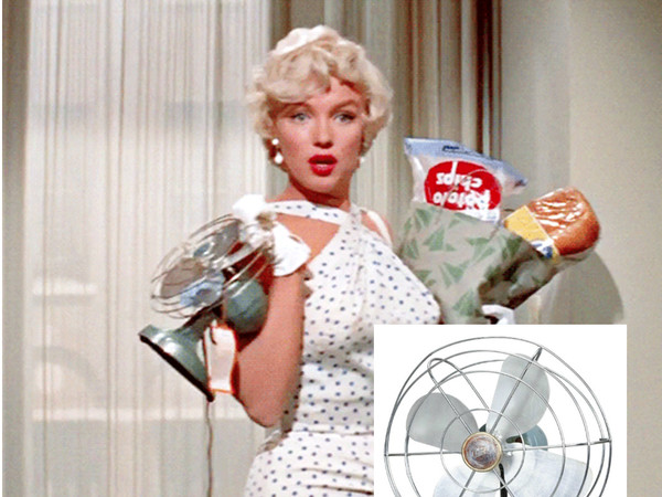 Ventilatore, filmato originale dalla produzione del film di Marilyn Monroe 