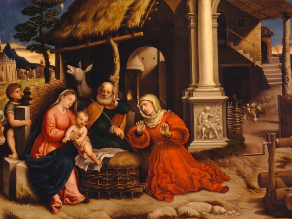 Domenico Capriolo, Natività, olio su tavola, 1524, Treviso, Museo Civico