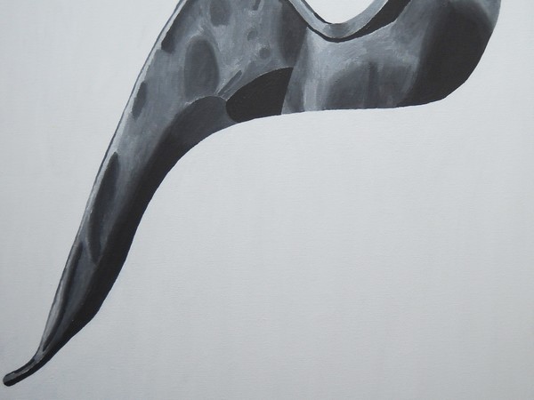 Nicholas Tolosa, Maschera quotidiana, acrilico su tela, 50 x 70 cm, 2014