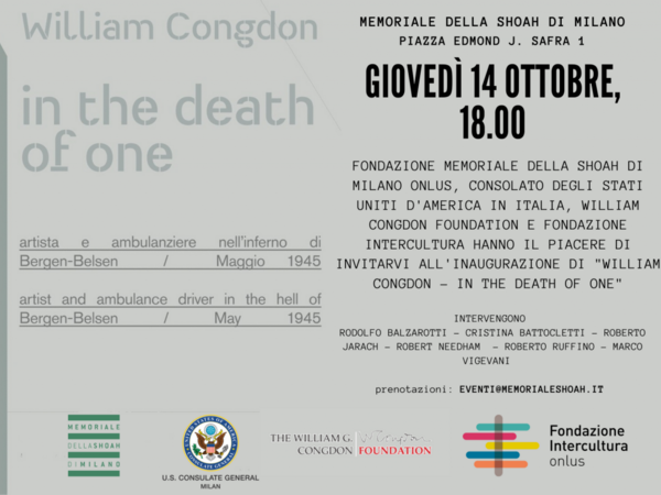 William Congdon – In the Death of One, Memoriale della Shoah , Milano