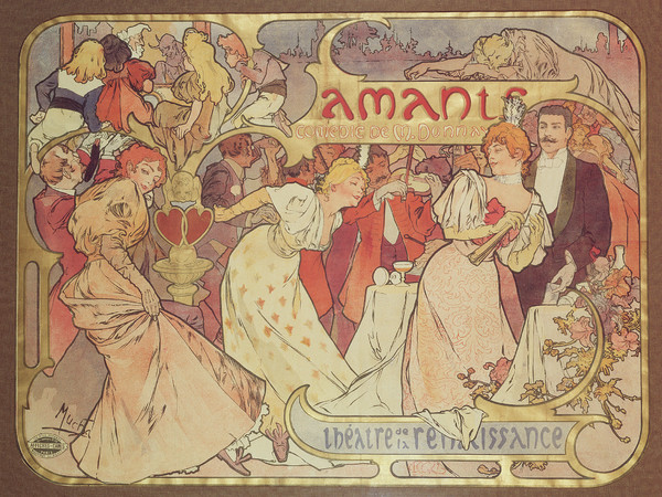 <div class="page" title="Page 13">
<div class="section">
<div class="layoutArea">
<div class="column"><span>Alphonse Mucha, </span><em><em>Les Amants, </em></em>1895. Litografia a colori, 106,5x137 cm. </div>
</div>
</div>
</div>