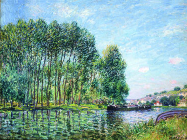 Alfred Sisley Tournant du Loing à Moret. Printemps, 1886. Olio su tela, 54,2x73,6 cm. Collezione Pérez Simón, Messico Alfred Sisley Tournant du Loing à Moret. Printemps, 1886. Olio su tela, 54,2x73,6 cm. Collezione Pérez Simón, Messico