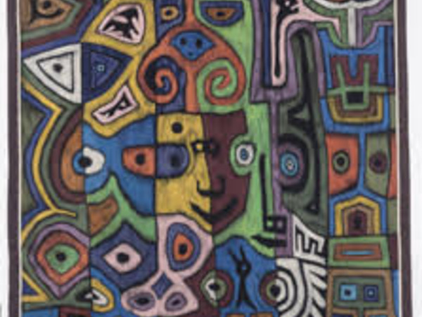 Corrado Cagli, Tripudio, 1973. Arazzo alto liccio-lana, 330 x 264 cm. 