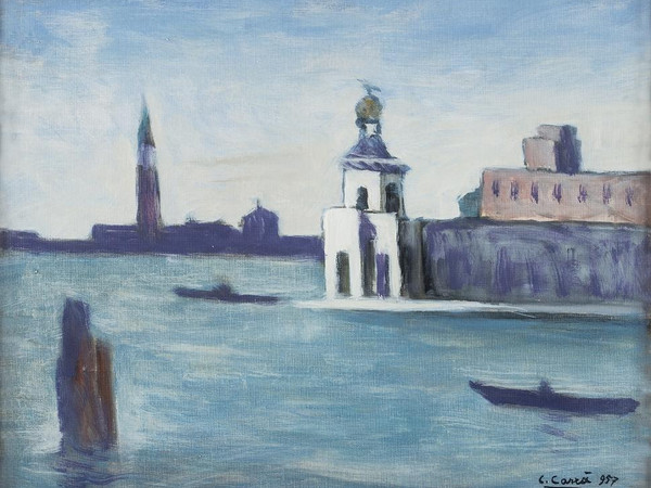Carlo Carrà, Venezia, Olio su tela, 1957