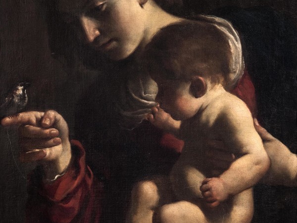 Guercino, <em>Madonna del Passero</em>, 1615-1616, olio su tela cm. 78,5 x 58. Bologna, Pinacoteca Nazionale