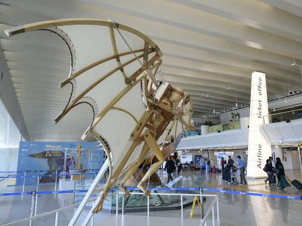 <em>Le ali di Leonardo. Il genio e il volo</em>, Aeroporto Leonardo Da Vinci, Fiumicino