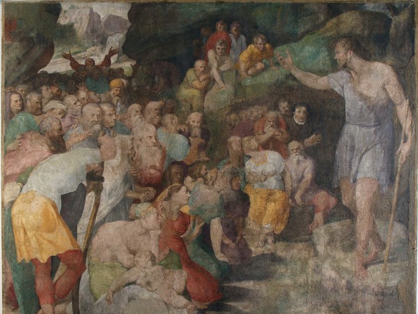 Pellegrino Tibaldi, <em>Predica del Battista,</em> 1553-1555, Affresco strappato, 302 × 250 cm, Loreto, Museo Pontificio Santa Casa | © Delegazione Pontificia Santuario della Santa Casa di Loreto