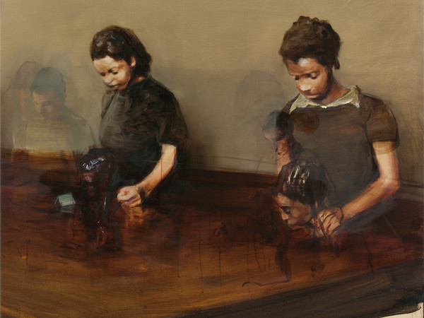 Michaël Borremans, The Prodigy, 2007. Oil on canvas, 117 x 110 cm. © Michael Borremans. Courtesy Zeno X Gallery, Antwerp. Photograph: Peter Cox. UBS Art Collection