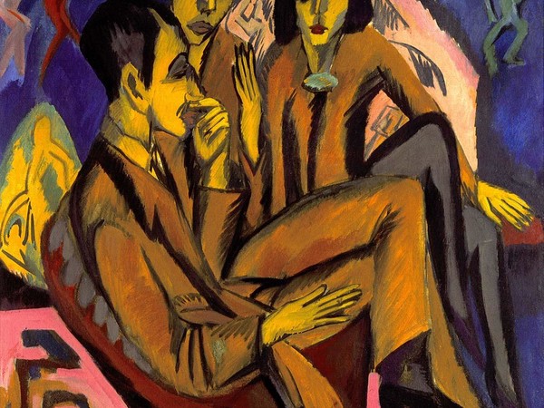 Ernst Ludwig Kirchner, Group of Artists, 1913, olio su tela