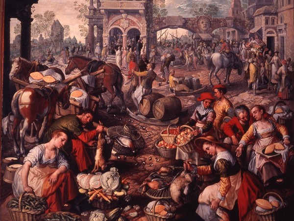 Joachim Beuckelaer, Mercato in piazza, XVI sec.