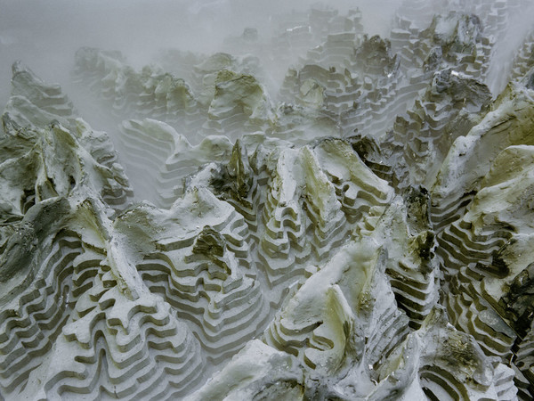 Armin Linke, EPFL, École polytechnique fédérale de Lausanne, Alps model, Lausanne, Switzerland, 2001 