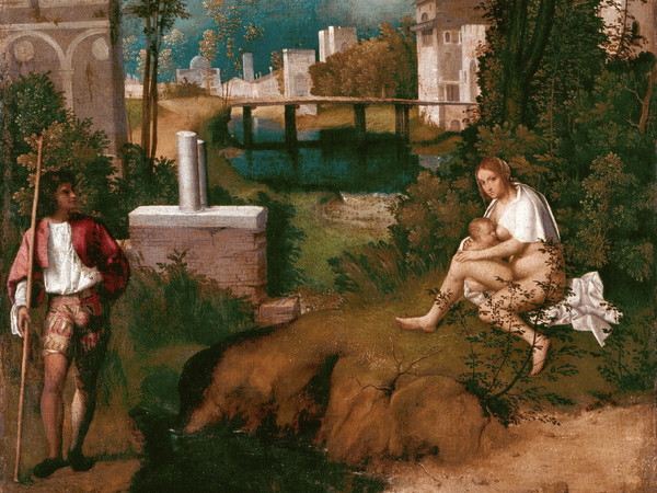 Giorgione (Castelfranco Veneto, 1478 circa - Venezia, 1510), Tempesta, 1502-1503, Tempera a uovo e olio di noce su tela, 83 x 73 cm, Venezia, Gallerie dell'Accademia