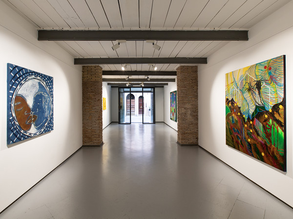 Touching the Sky | Tiffanie Delune & Sola Olulode. Installation View Mucciaccia Gallery, Roma I Ph. Valerio Polici 