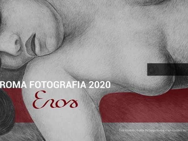 Roma Fotografia 2020 - EROS / Immagine: Tina Modotti ritratta da Diego Rivera in un murales del 1924