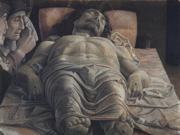 Andrea Mantegna,<em> Cristo Morto</em>, 1475 - 1478 circa, Pinacoteca di Brera, Milano<br />