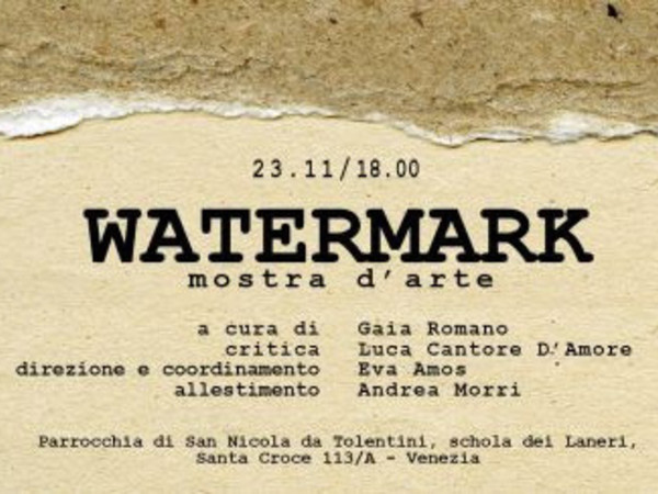 Watermark, Parrocchia di San Nicola da Tolentino, Venezia