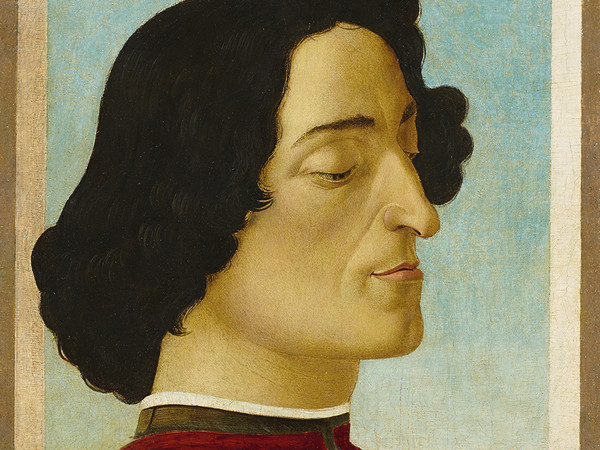 Sandro Botticelli, <em>Ritratto di Giuliano De’ Medici</em>, particolare