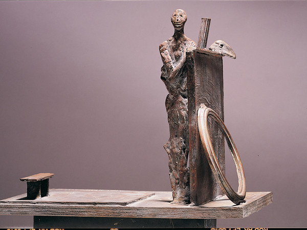 M. Paladino, Senza titolo, 1997; bronzo, cm 35x44x27 