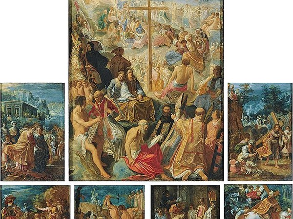Adam Elsheimer, Tabernacolo della Croce Santa, olio su rame. Francoforte, Städelscher Museums-Verein