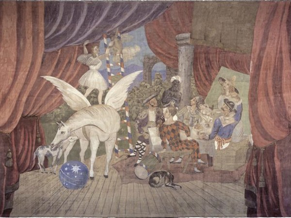 Ruiz Picasso Pablo, Sipario del balletto Parade, 1917. Paris, Centre Pompidou – Musée national d’art moderne – Centre de création industrielle. AM3365P