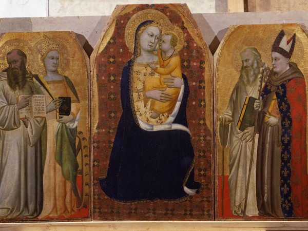 Puccio Di Simone, Madonna col Bambino in trono e quattro Santi (trittico ex Ricasoli). Urbino (PU), Galleria Nazionale delle Marche