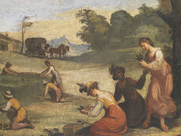 Giovanni Francesco Barbieri, detto il Guercino (Cento, 1591 - Bologna, 1666), Caccia agli uccelli, 1616, Affresco, Cento, Pinacoteca Civica