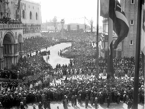 Tomaso Filippi, Venezia, cerimonia inaugurale per il campanile di San Marco ricostruito, 25 aprile 1912