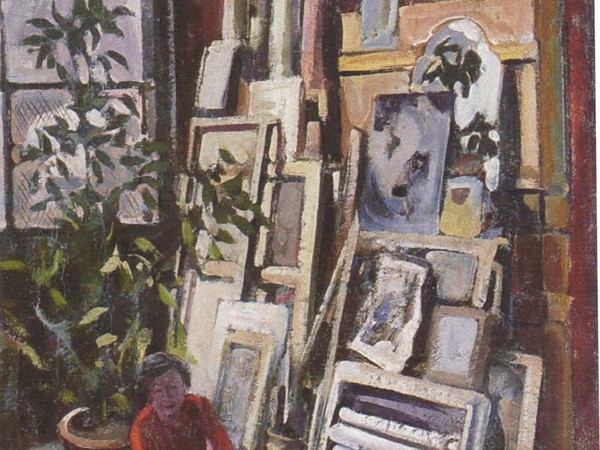 Italo Cremona, Lo studio, 1937. Olio su tela, cm 46x61. RAI, Torino 