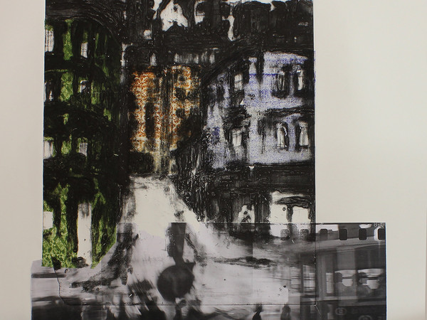 Yasmine Dainelli, Lisboa, Collograph, drypoint, digitalprint, Gumprint, 80x70, 2015